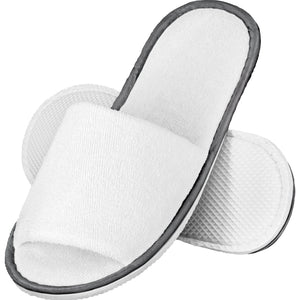 klapki z frotte Lance otwarte; Schuhgröße uniwersalny; biały; 10 para(y) / opakowanie