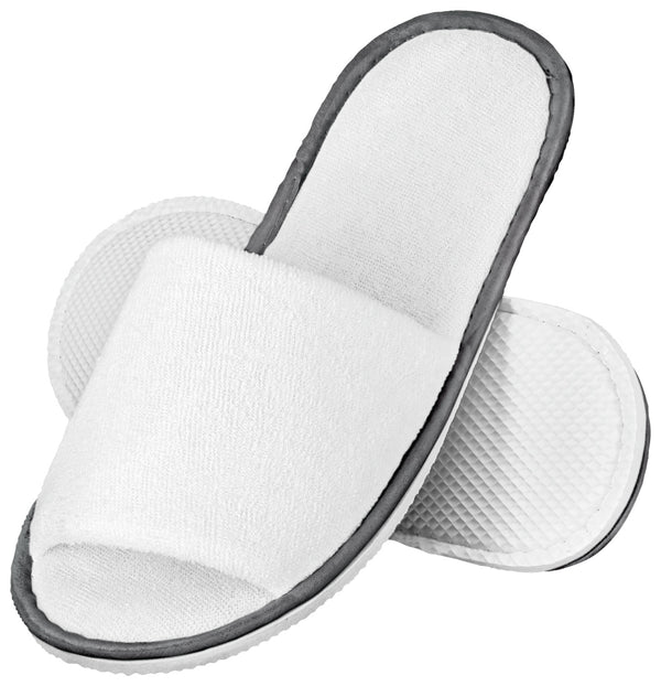 klapki z frotte Lance otwarte; Schuhgröße uniwersalny; biały; 10 para(y) / opakowanie