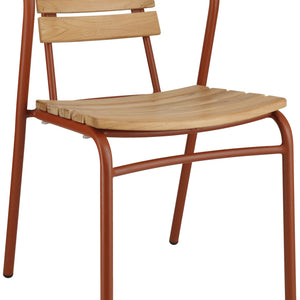 Outdoor-Teakstuhl Zolia; 51x50x82 cm (SxGxW); siedzisko brązowy