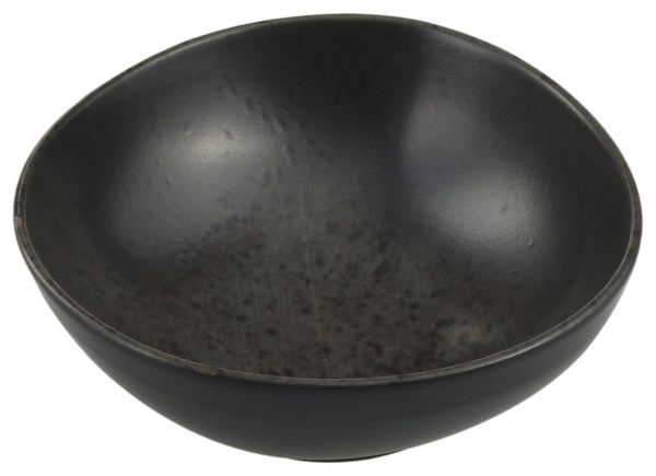 miska Ironstone; 420ml, 14x5.6 cm (ØxW); ciemny brąz/czarny; okrągły; 6 sztuka / opakowanie
