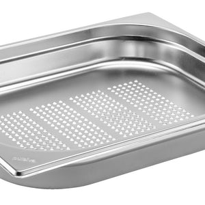 pojemnik GN Basic 1/2 perforowana; Größe GN 1/2, 1200ml, 32.5x26.5x4 cm (DxSxG); srebro