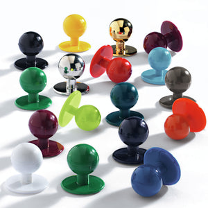 guziki plastikowe gładkie połysk; złoto; okrągły; 12 sztuka / opakowanie