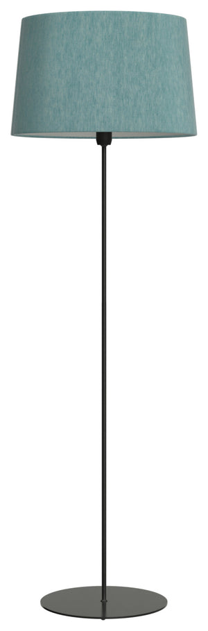 Stehleuchte Ronja Mischgewebe; 155x50 cm (WxØ); niebieski petrol/czarny