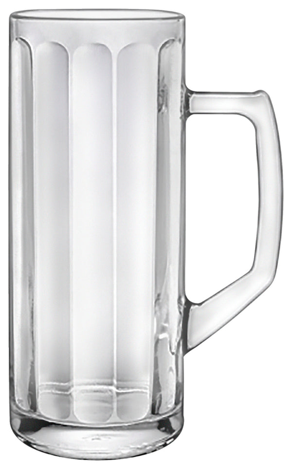 kufel do piwa Reno Ottica; 330ml, 6.7x16 cm (ØxW); transparentny; 0.25 l Füllstrich, 6 sztuka / opakowanie