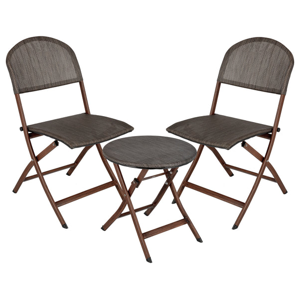 Outdoor Bistro-Set Romalia; siedzisko antracyt