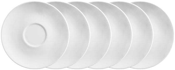 spodek do filiżanki do kawy Mixor; 15 cm (Ø); biały; okrągły; 6 sztuka / opakowanie