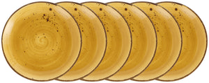 talerz płaski Nebro; 20 cm (Ø); żółty; okrągły; 6 sztuka / opakowanie