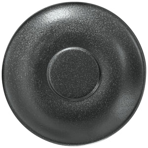 spodek do filiżanki do espresso Masca; 12x2.5 cm (ØxW); czarny; okrągły; 6 sztuka / opakowanie