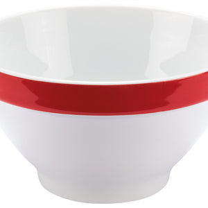miska Multi-Color; 440ml, 13.8x5.5 cm (ØxW); biały/czerwony; 6 sztuka / opakowanie
