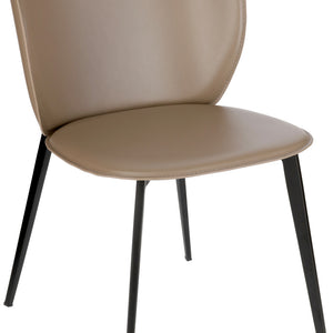 Stuhl Lomi Kunstleder; 47x52x77 cm (SxGxW); siedzisko mokka