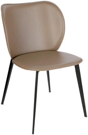 Stuhl Lomi Kunstleder; 47x52x77 cm (SxGxW); siedzisko mokka