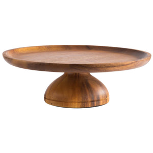 patera ACACIA MINI; 24x8 cm (ØxW); akacja brąz; okrągły