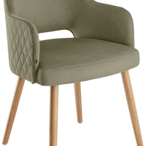Stuhl Rombo Samt; 46x47x85 cm (SxGxW); siedzisko zielony