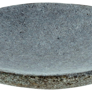 talerz Panaro płaski; 14x12.5x2 cm (DxSxW); szary; organiczny