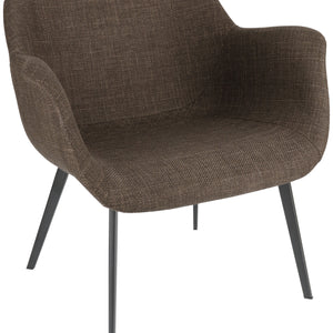 Loungesessel Limea; 78x62x72 cm (SxGxW); siedzisko brązowy