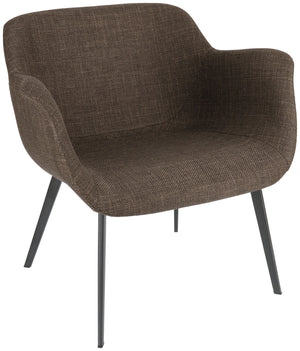 Loungesessel Limea; 78x62x72 cm (SxGxW); siedzisko brązowy