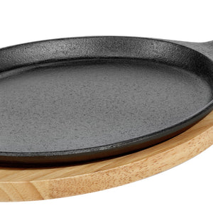 patelnia do serwowania Smart uchwyt stały; 24.5x18 cm (DxS); czarny; owalny