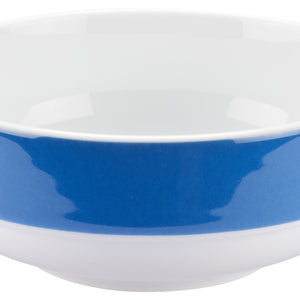 miska Multi-Color; 302ml, 12.3x5.2 cm (ØxW); biały/niebieski; 6 sztuka / opakowanie