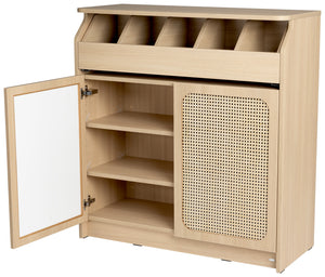 Besteckschrank Ravena eiche natur; 100x40x105 cm (SxGxW); dąb/naturalny; stelaż dąb/naturalny