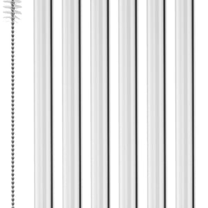szklana słomka Liya zestaw 7-cz.; 1x20 cm (ØxD); transparentny
