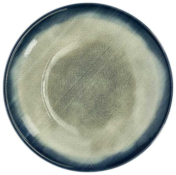 talerz płaski Auri; 21 cm (Ø); beżowy/ciemny niebieski/brązowy; okrągły; 6 sztuka / opakowanie