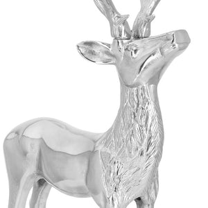 Deko-Hirsch Deer L; 28x58.5x40.5 cm (SxWxG); srebro
