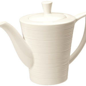 dzbanek do kawy Skyline z pokrywką; 420ml, 10x14.5 cm (ØxW); biel kremowa; okrągły; 6 sztuka / opakowanie