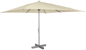 profesjonalny duży parasol Fiesto; 400x400x300 cm (DxSxW); beżowy; kwadrat