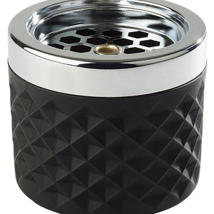 popielniczka; 9.5x8 cm (ØxW); czarny