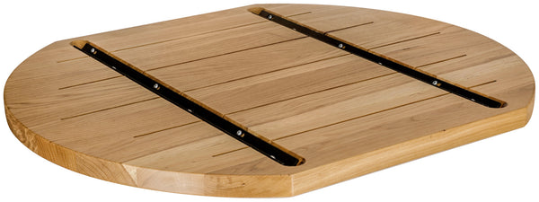 Massivholz-Tischplatte Danville lackiert; 70x80x3 cm (DxSxW); dąb/naturalny; prostokątny