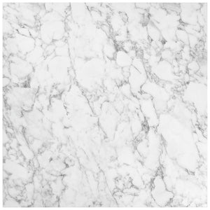 Tischplatte Esterno quadratisch; 80x80x3 cm (DxSxW); biały/marmurkowy; kwadrat