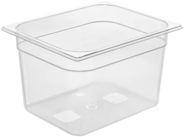 pojemnik GN Trigno 44958; Größe GN 1/2, 11900ml, 32.5x26.5x20 cm (DxSxG); transparentny