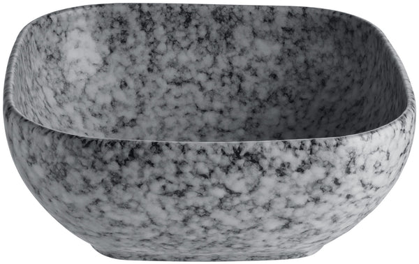 miska Mamoro kwadratowa; 650ml, 15x15x6 cm (DxSxW); czarny/biały; kwadrat; 4 sztuka / opakowanie
