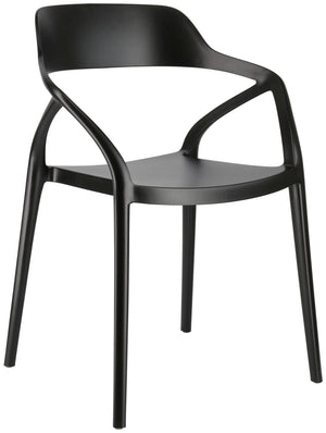 Kunststoff Stuhl Soreva; 57x51x79 cm (SxGxW); czarny; 4 sztuka / opakowanie