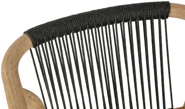 Outdoor-Stuhl Kando; 58x58x75 cm (SxGxW); siedzisko antracyt