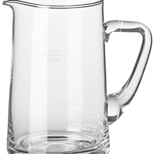 karafka Tarik; 680ml, 7.9x15 cm (ØxW); transparentny; okrągły; 0.5 l Füllstrich, 6 sztuka / opakowanie