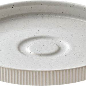 Untertasse rund Nara Relief weiß 15cm; 15x2.5 cm (ØxW); biały; okrągły; 6 sztuka / opakowanie