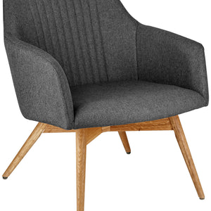 Sessel Arne; 65x76x75.5 cm (SxGxW); siedzisko antracyt, stelaż dąb/naturalny
