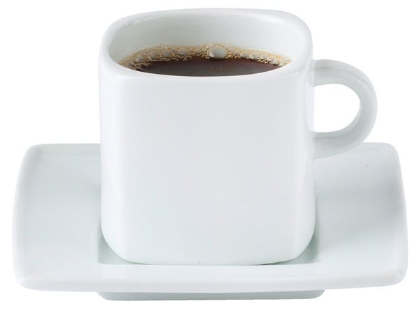 spodek do filiżanki do espresso Jazz; 11x11 cm (DxS); biały; kwadrat; 6 sztuka / opakowanie