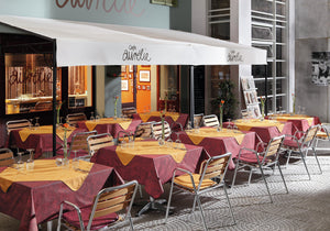 obrus Firenze prostokątny; 100x100 cm (SxD); bordo; kwadrat