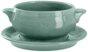 spodek do bulionówki Alessia; 17 cm (Ø); turkusowy; okrągły; 6 sztuka / opakowanie