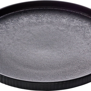 Teller flach Nara rund Relief; 27x2.5 cm (ØxW); czarny; okrągły; 6 sztuka / opakowanie