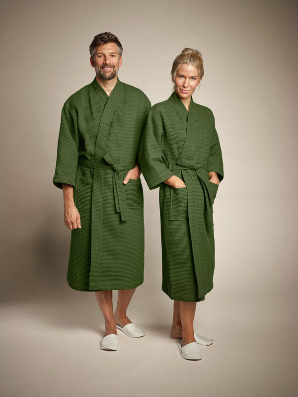 Bademantel Mino; Kleidergröße L/XL; ciemna oliwka