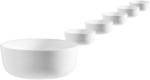 miska Ashley okrągła; 1300ml, 18x6.9 cm (ØxW); biały; okrągły; 6 sztuka / opakowanie