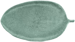 półmisek Tuska; 53.3x29.2x2.9 cm (DxSxW); zielony/szary; w kształcie liścia; 3 sztuka / opakowanie