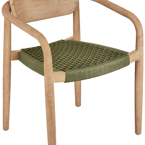 Stuhl Mando; 56x49x76 cm (SxGxW); siedzisko oliwka, stelaż naturalny; 2 sztuka / opakowanie