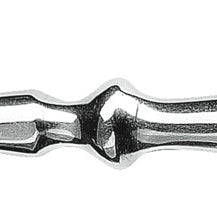 widelec stołowy Gutshof; 20.5 cm (D); srebro, Griff czarny; 12 sztuka / opakowanie