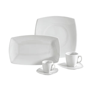 miska Bali; 1800ml, 19x19x10 cm (DxSxW); biały; kwadrat; 6 sztuka / opakowanie