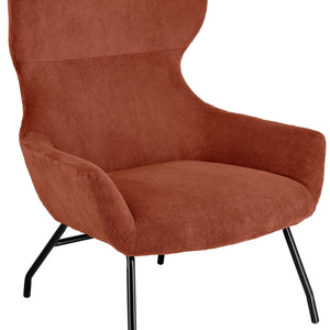 fotel uszak Malin; 75x77x103 cm (SxGxW); siedzisko terakota