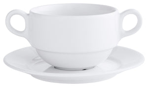 Kaffee-/Becher-/Suppen-Untertasse  Stackora; 16 cm (Ø); biały; 6 sztuka / opakowanie